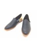 Bullion Black Cowhide Leather Flats