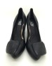 DOLLY Black Lambskin Leather Heels