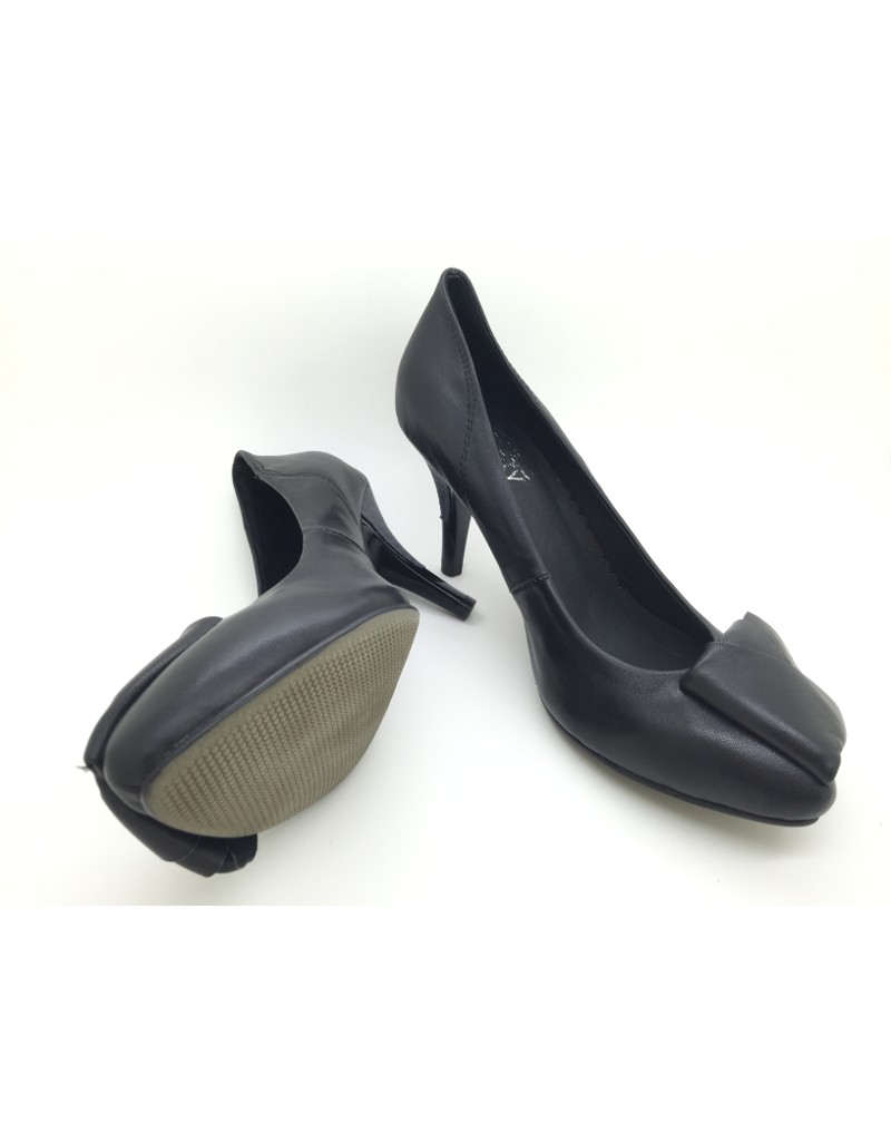 DOLLY Black Lambskin Leather Heels