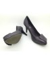 DOLLY Metallic Purple Lambskin Leather Heels