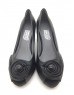 DOLLY Black Lambskin Leather Platform Heels