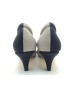 DOLLY Bicolour Blue White Lambskin Leather Heels