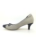 DOLLY Bicolour Blue White Lambskin Leather Heels