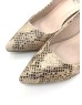 Dolly Lambskin Leather in Snake Print Wedges