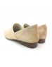CLASSIC BEIGE DESIGN COWHIDE LEATHER FLATS