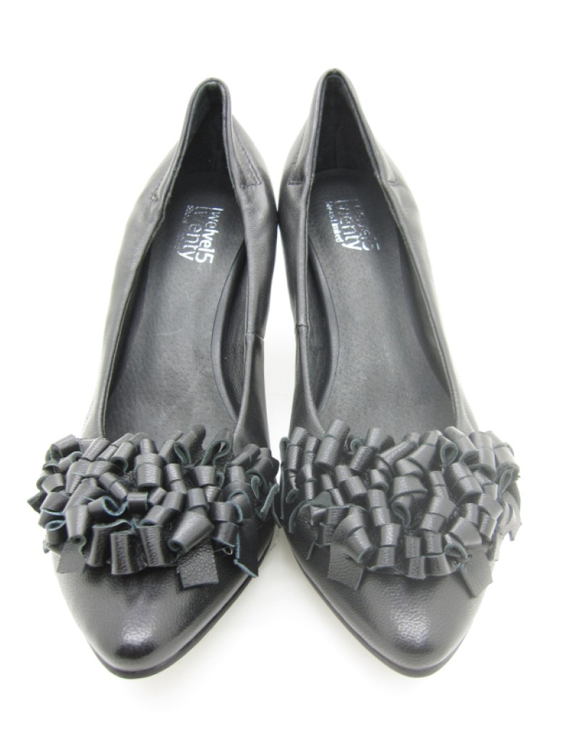 DOLLY Black Lambskin Leather Heels