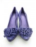 DOLLY Purple Lambskin Leather Heels
