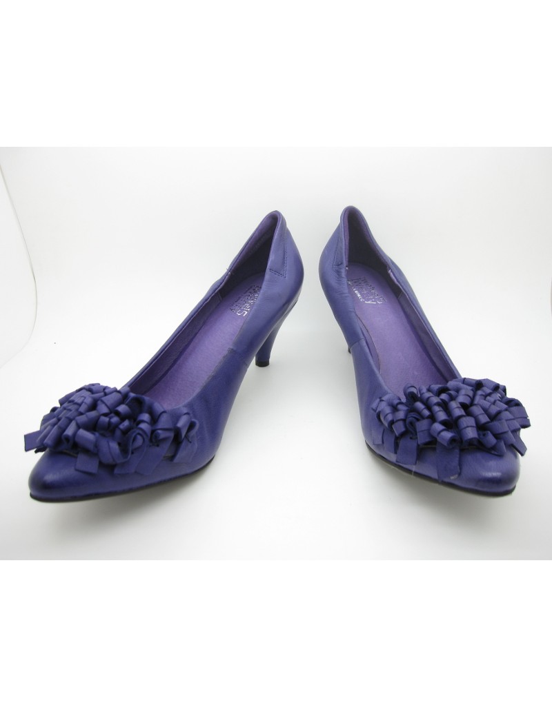 DOLLY Purple Lambskin Leather Heels