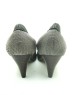 DOLLY Charcoal Lambskin Leather Heels
