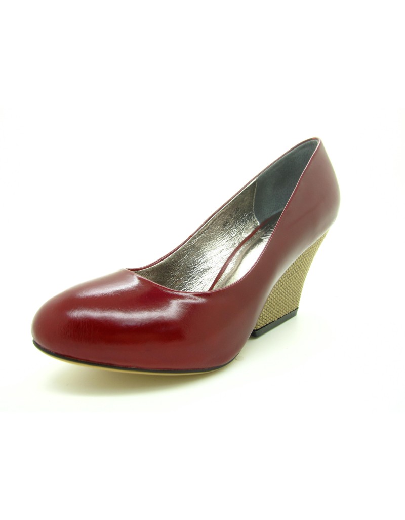 iOREK Premium Collection Red Calf Leather Wedges