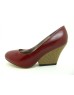 iOREK Premium Collection Red Calf Leather Wedges