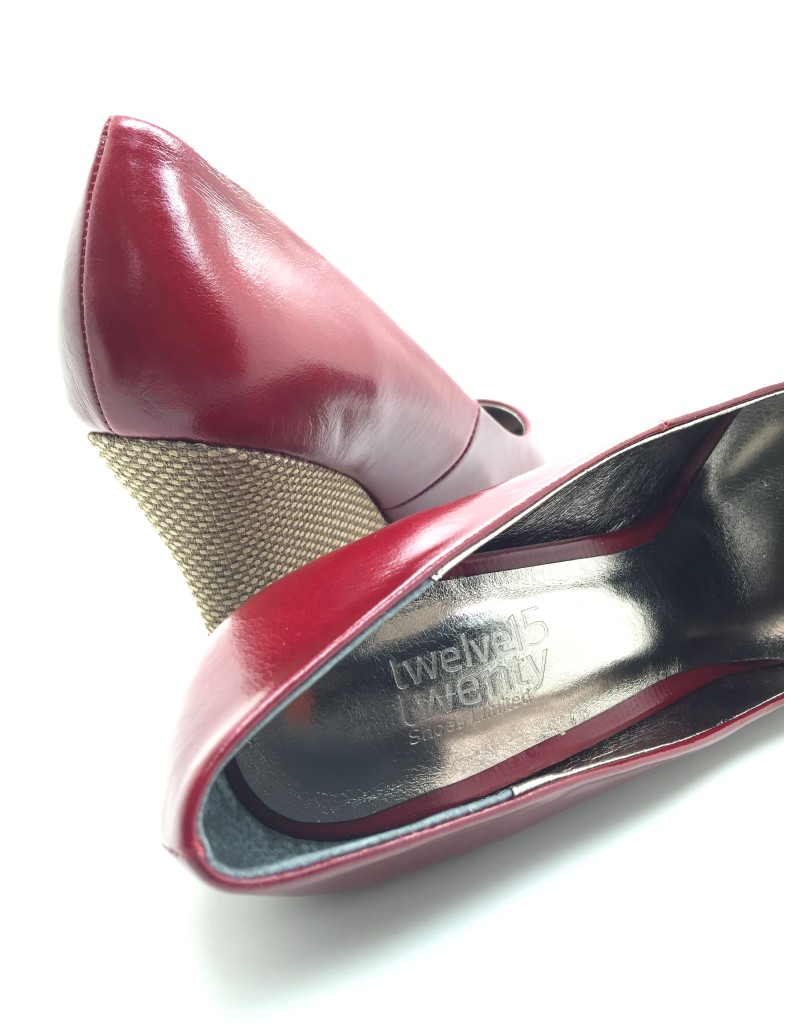 iOREK Premium Collection Red Calf Leather Wedges